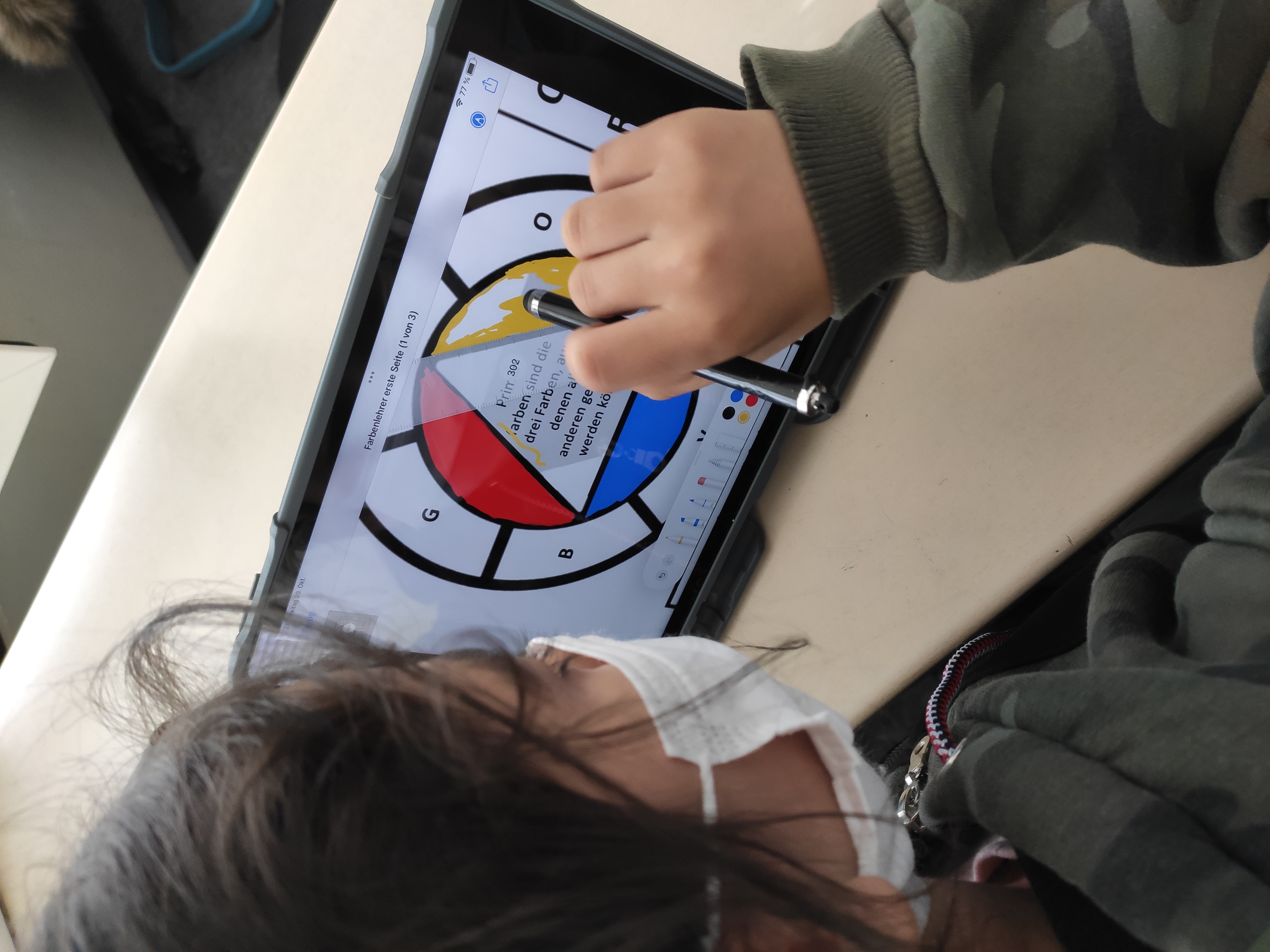 Tablets im Einsatz in der 5R1