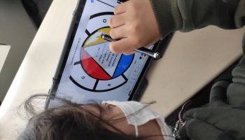 Tablets im Einsatz in der 5R1