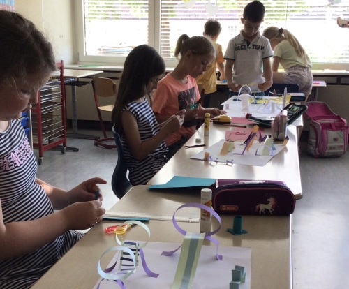 Kreative Papierkunst aus der 2a