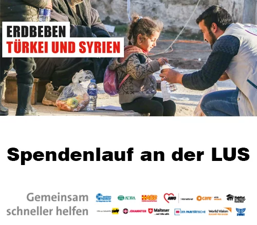 Letzter Aufruf - Spendenlauf für Syrien und die Türkei
