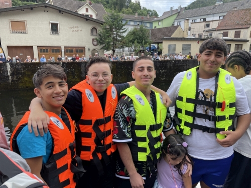 Die LUS beim Waschzuber-Rennen auf dem Flößerfest