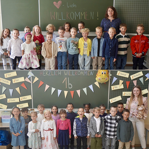 Endlich sind sie da! Unsere neuen Erstklässler...