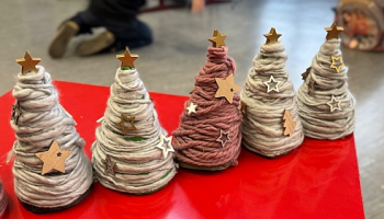 Vorweihnachtliches Basteln in der 3b