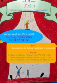 Großes Zirkusprojekt der Grundschule - Manege frei vom 29.06. bis 02.07.