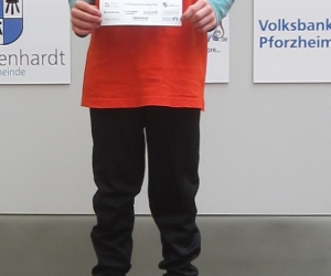 Lukas Rapp gewann souverän den 2,1km Lauf