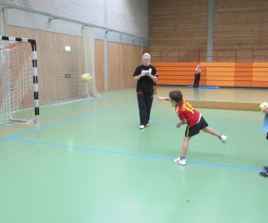 Wurf auf das Tchoukball-Frame