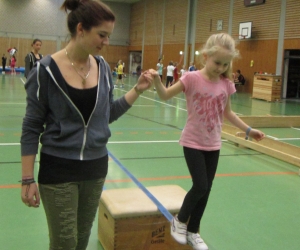 Balancieren auf der Slackline