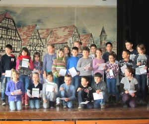 Freude über das bronzene Sportabzeichen