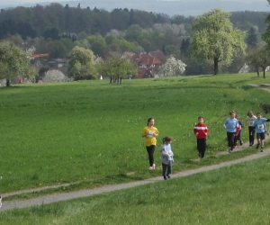 Gemeinsames Einlaufen