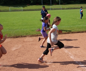 Grundschule, Zieleinlauf beim Sprint